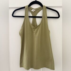 Olive Green Racerback Tank Top